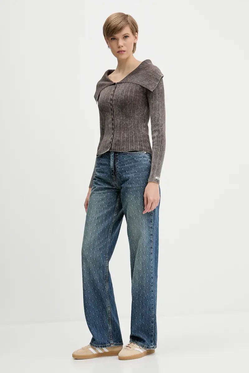 Guess Originals Cardigan Donna Marrone 3620445 miniatura 2