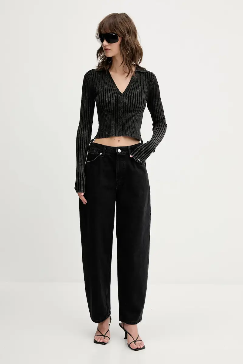 Guess Originals Cardigan Donna Nero 3152342 miniatura 2