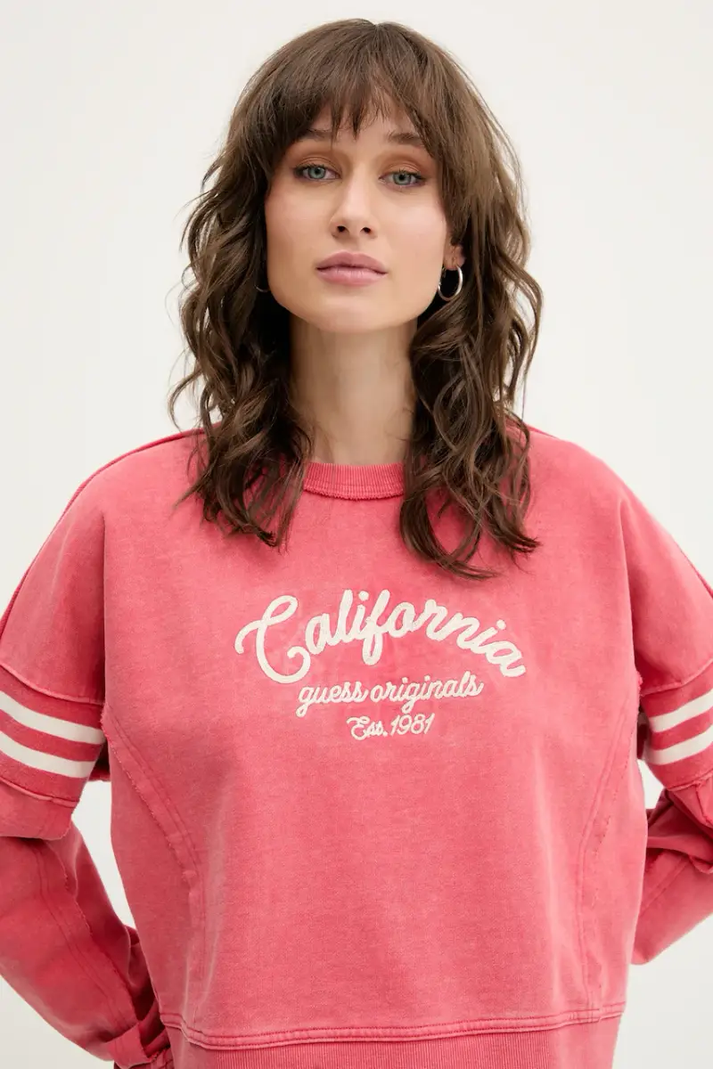 felpa in cotone donna colore rosa W5YQ24 K68I4 miniatura 4