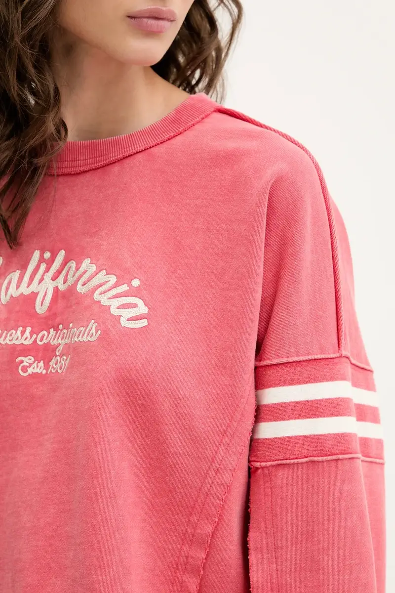 felpa in cotone donna colore rosa W5YQ24 K68I4 miniatura 5