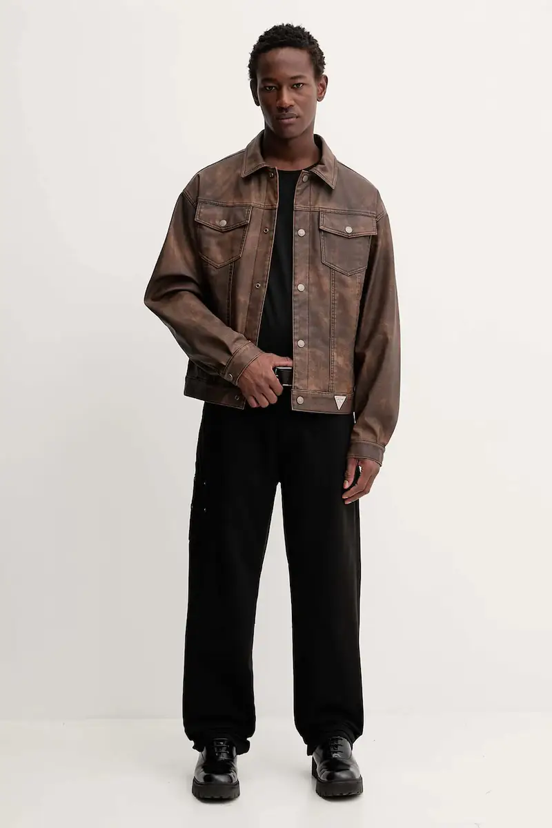 giacca colore marrone M5BL0L W3780 miniatura 2