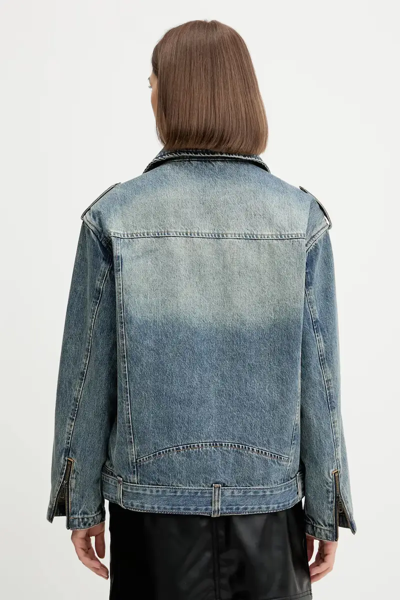 giacca di jeans colore blu W5YN70 D4XYZ miniatura 3