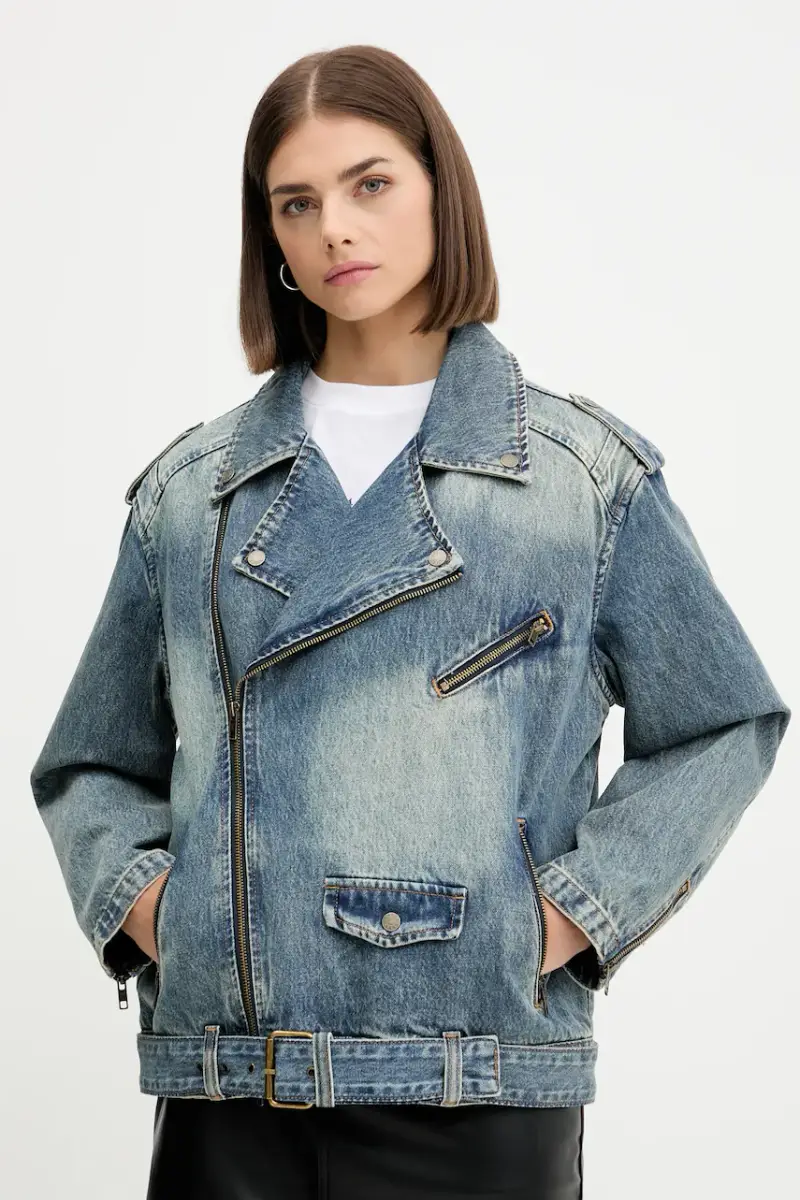 giacca di jeans colore blu W5YN70 D4XYZ miniatura 4