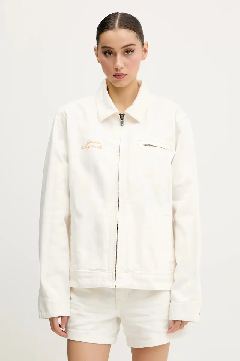 giacca in cotone colore beige M5GG84 D5C2B