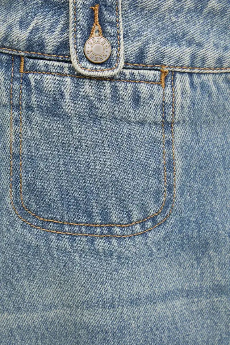 gonna di jeans colore blu W5RG35 D4XY0 miniatura 4