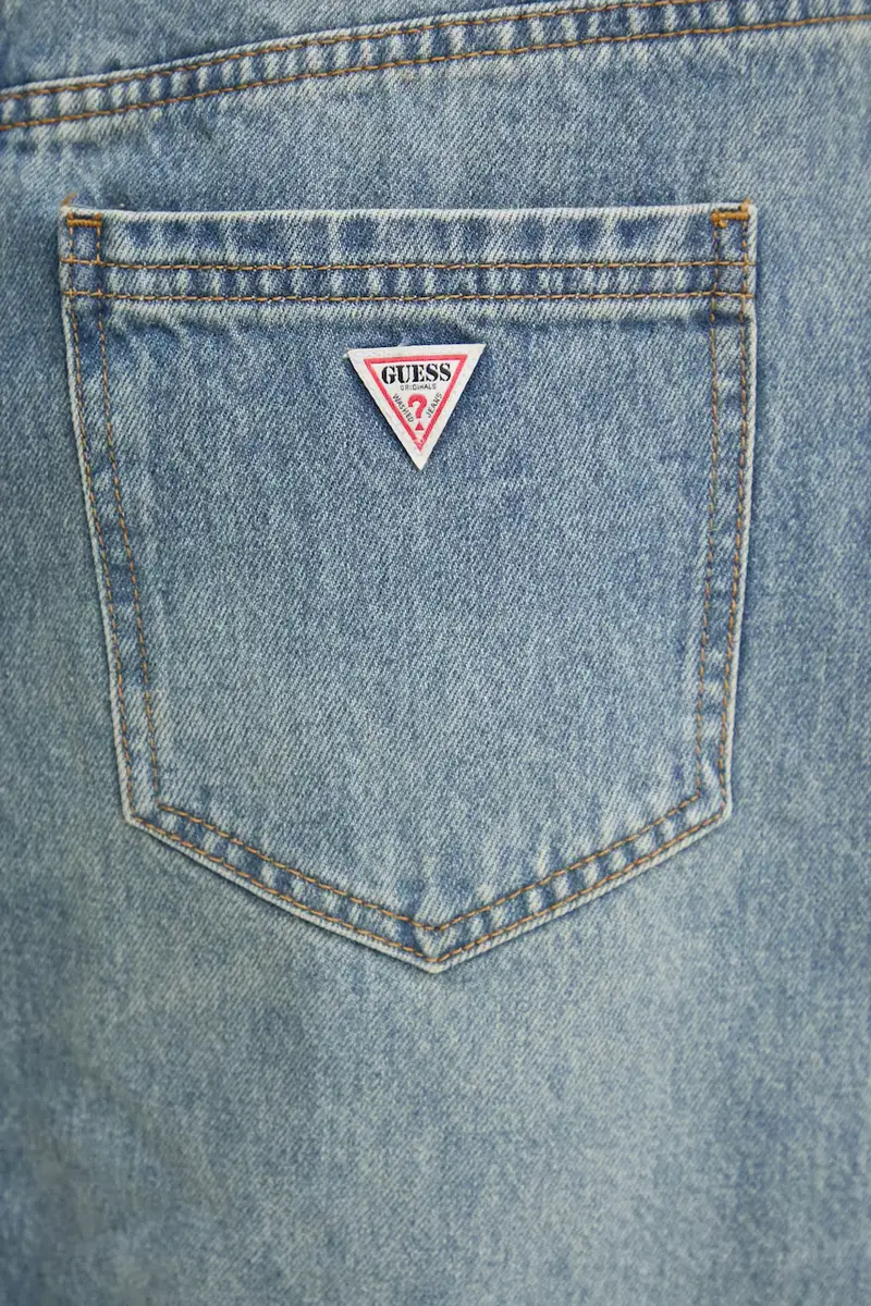 gonna di jeans colore blu W5RG35 D4XY0 miniatura 5