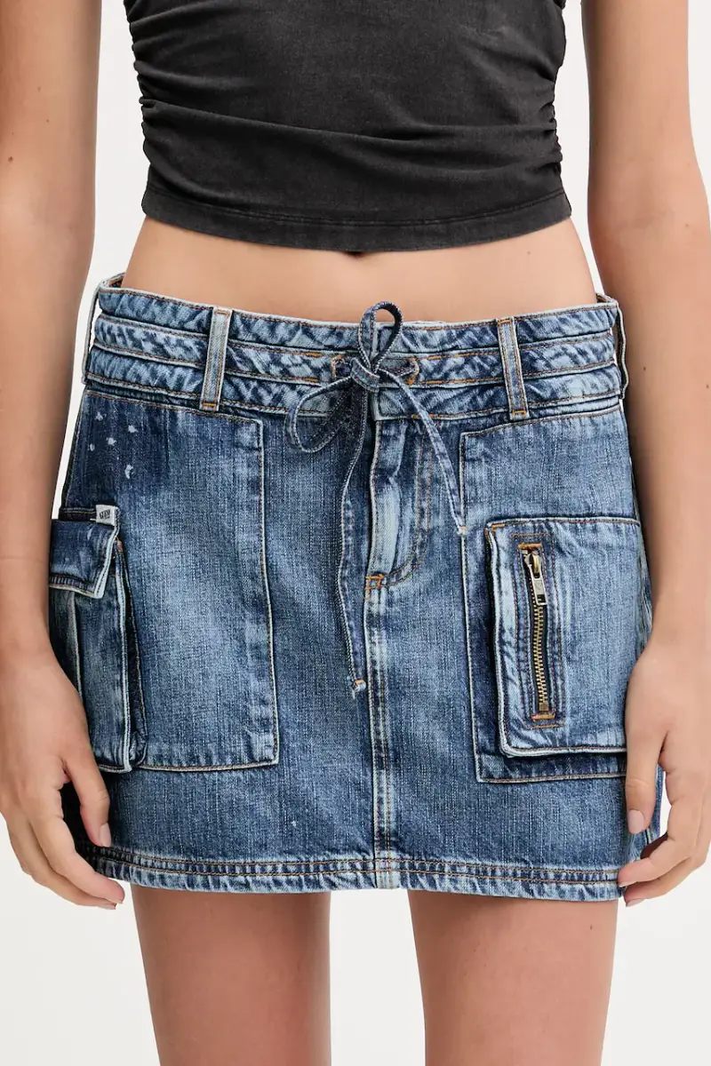 gonna di jeans HARRINGTON colore blu W5YD0L D5R01