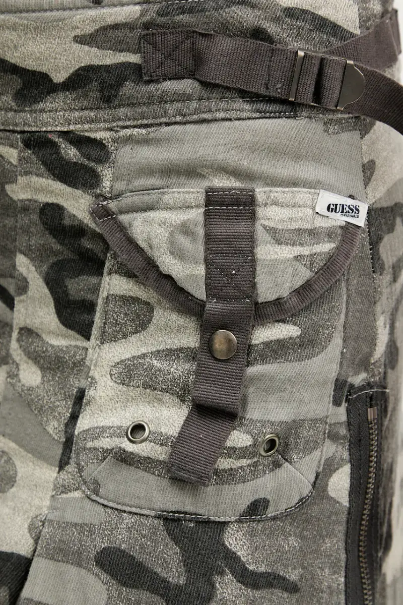 gonna in cotone colore grigio W5YD0O WHFN1 miniatura 4