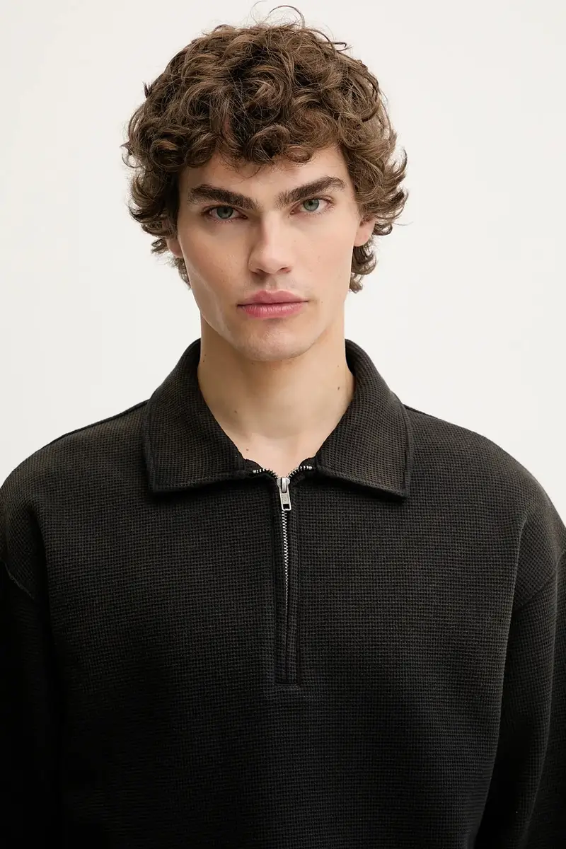 maglione uomo colore nero M5YQ31 KCU12 miniatura 4