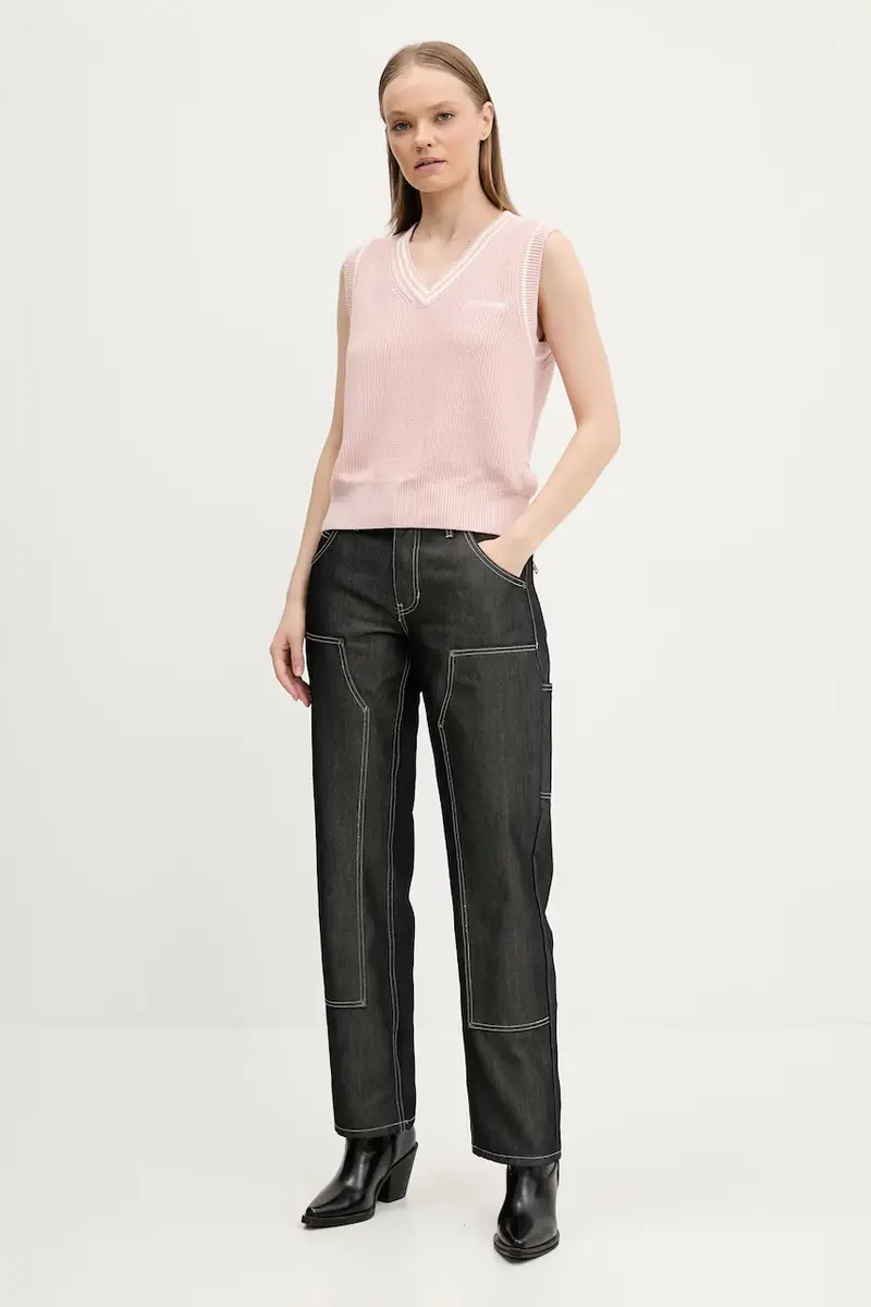 pantaloni donna colore grigio W5RG10 D5L30 miniatura 2