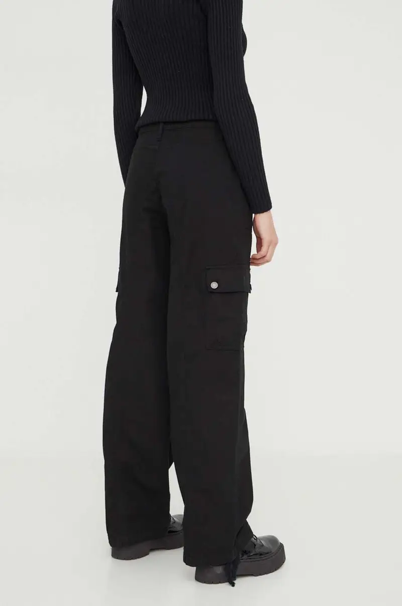 pantaloni donna colore nero miniatura 3