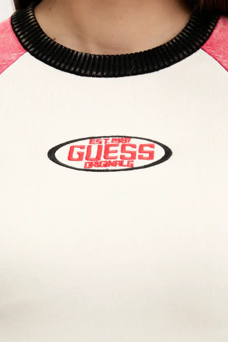 Guess Originals T-shirt Donna Beige 3123413 miniatura 5
