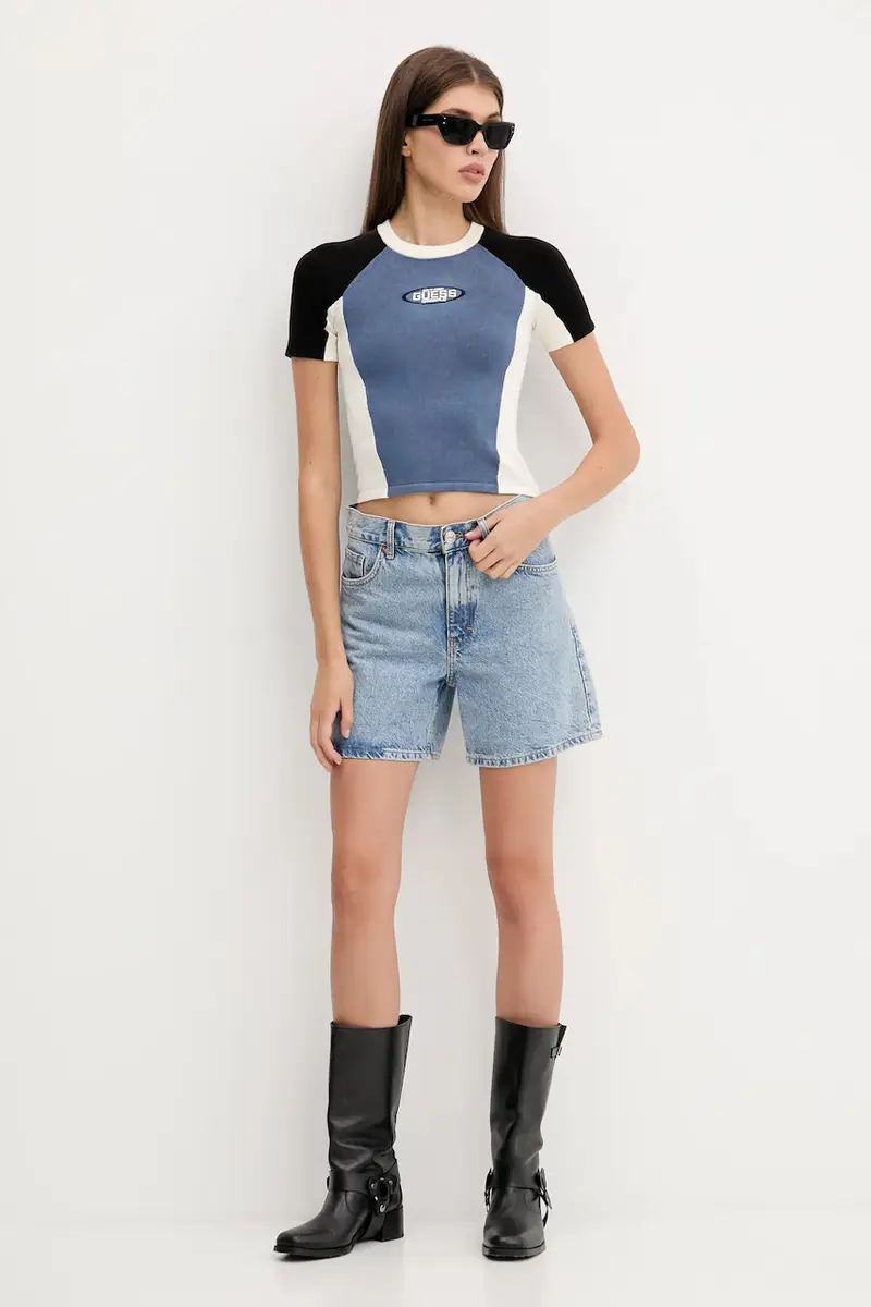 Guess Originals T-shirt Donna Blu 3132838 miniatura 2