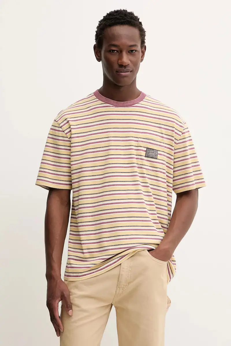 t-shirt in cotone colore giallo M5BI18 K8FQ4