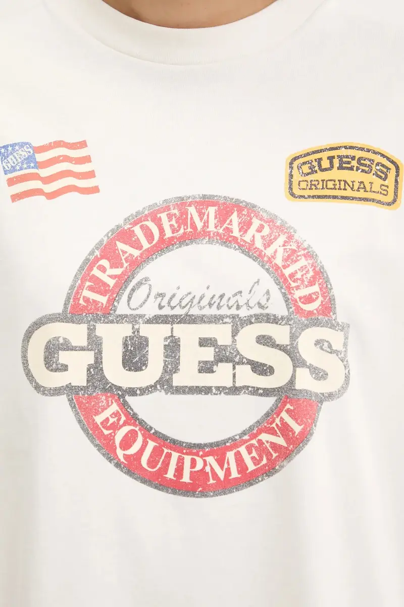 top a maniche lunghe in cotone colore beige M5YI56 K8FQ4 miniatura 5