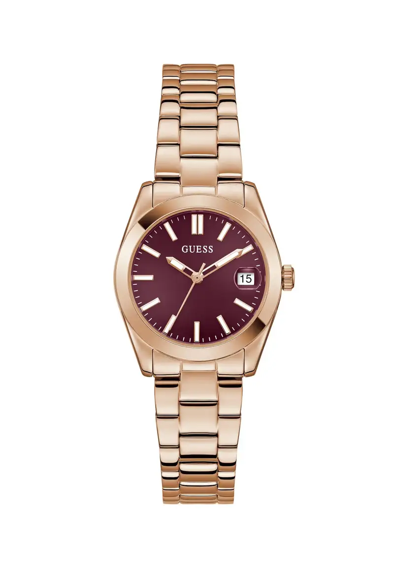 Orologio analogico 'ALICE' oro rosé / rosso vino / bianco Oro rosé