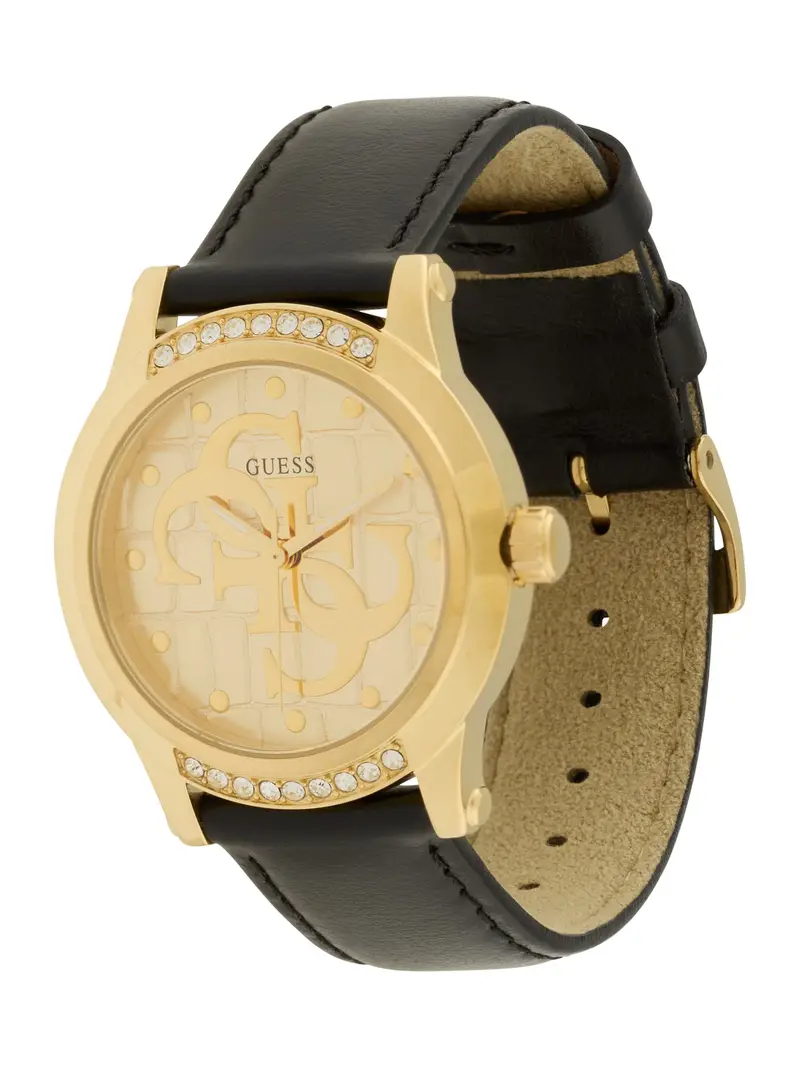 GUESS Orologio analogico 'Annette' oro / nero / trasparente