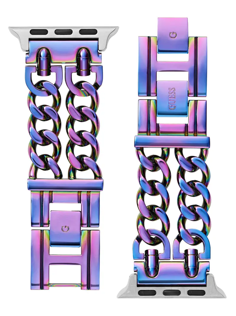 GUESS Orologio analogico ' APPLE BAND (38MM-40MM) '  blu / giallo / lilla / rosa