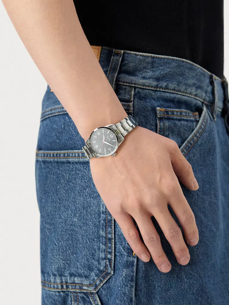 Orologio analogico argento miniatura 3