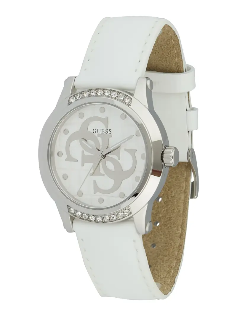GUESS Orologio analogico argento / bianco