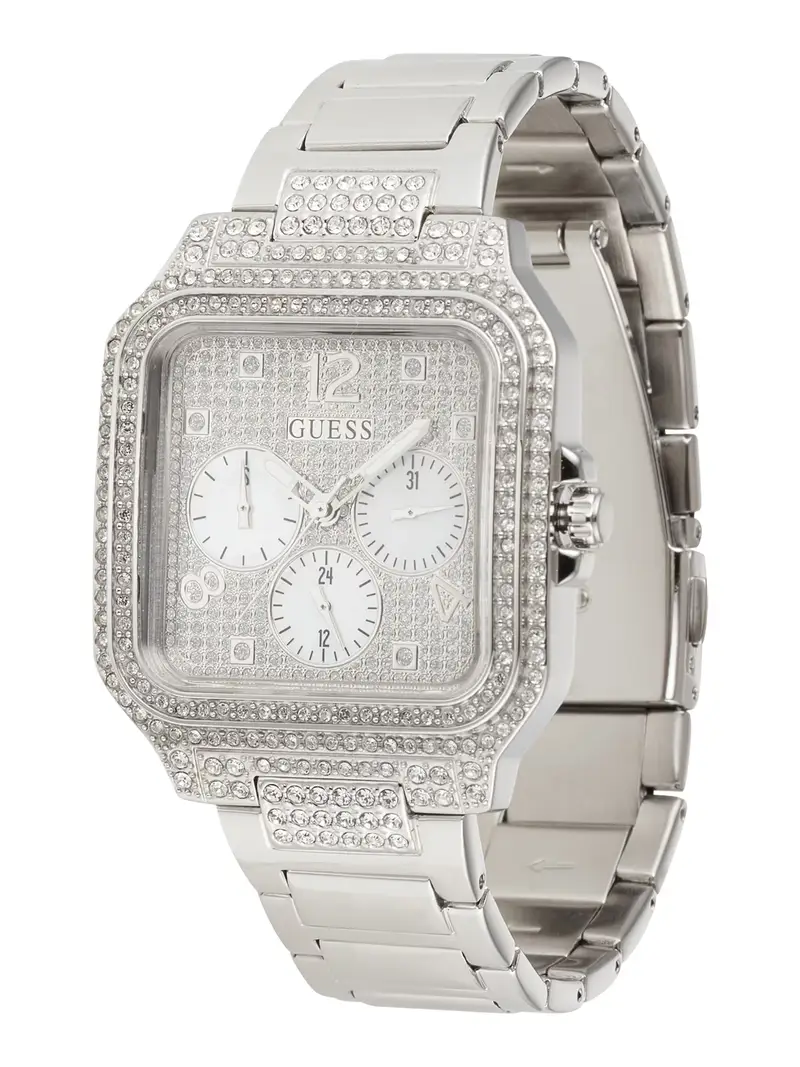 Orologio analogico argento / bianco