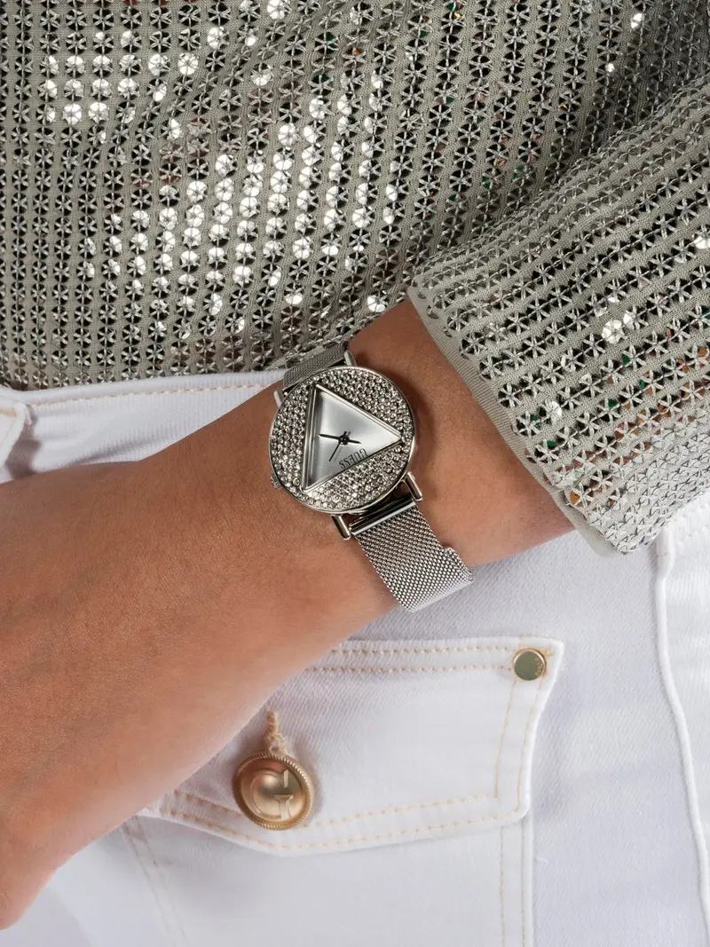 GUESS Orologio analogico  argento / trasparente miniatura 2