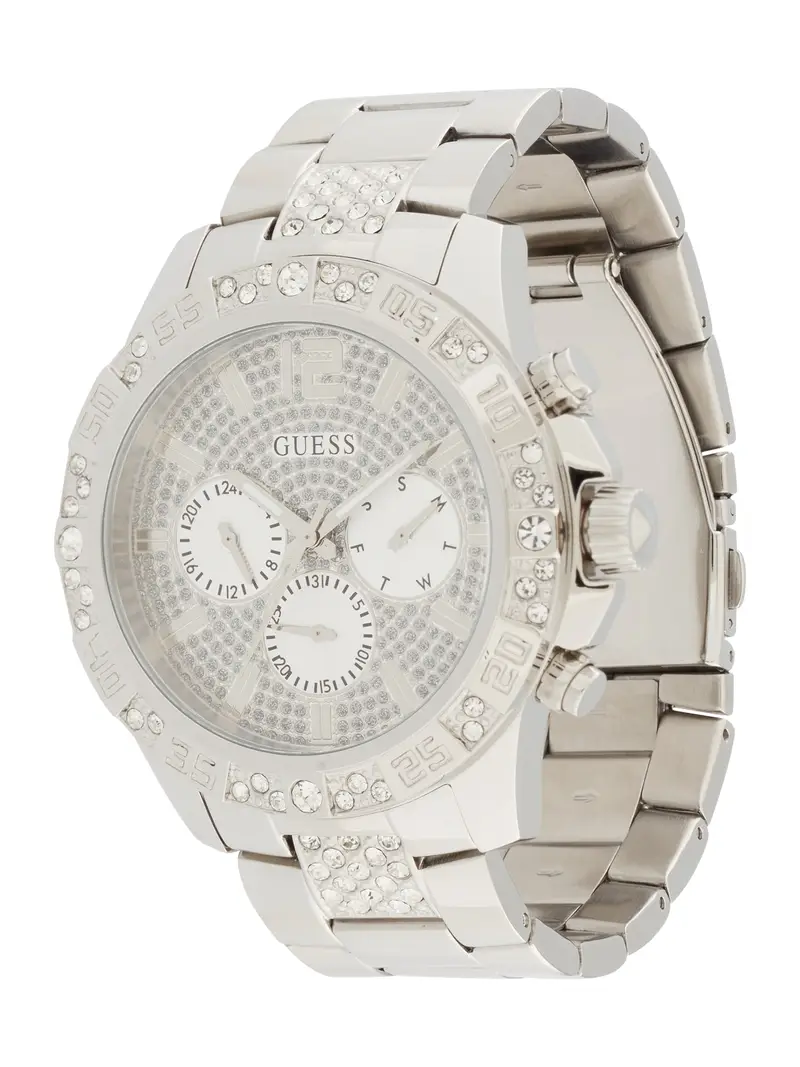 GUESS Orologio analogico  argento / trasparente