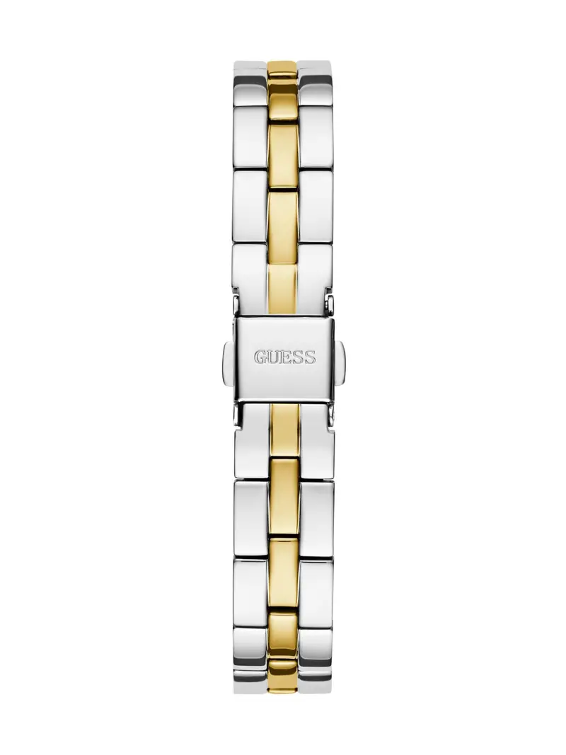 GUESS Orologio analogico 'Array'  oro / argento miniatura 2