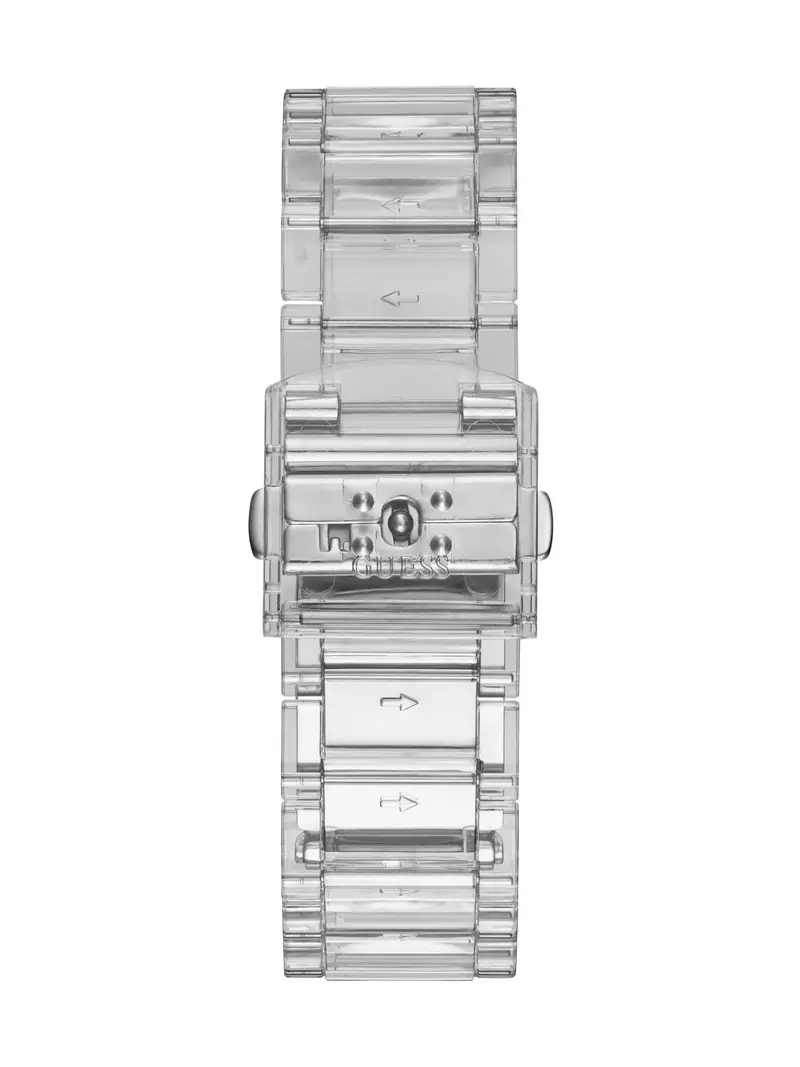 GUESS Orologio analogico 'Athena' grigio / trasparente miniatura 2
