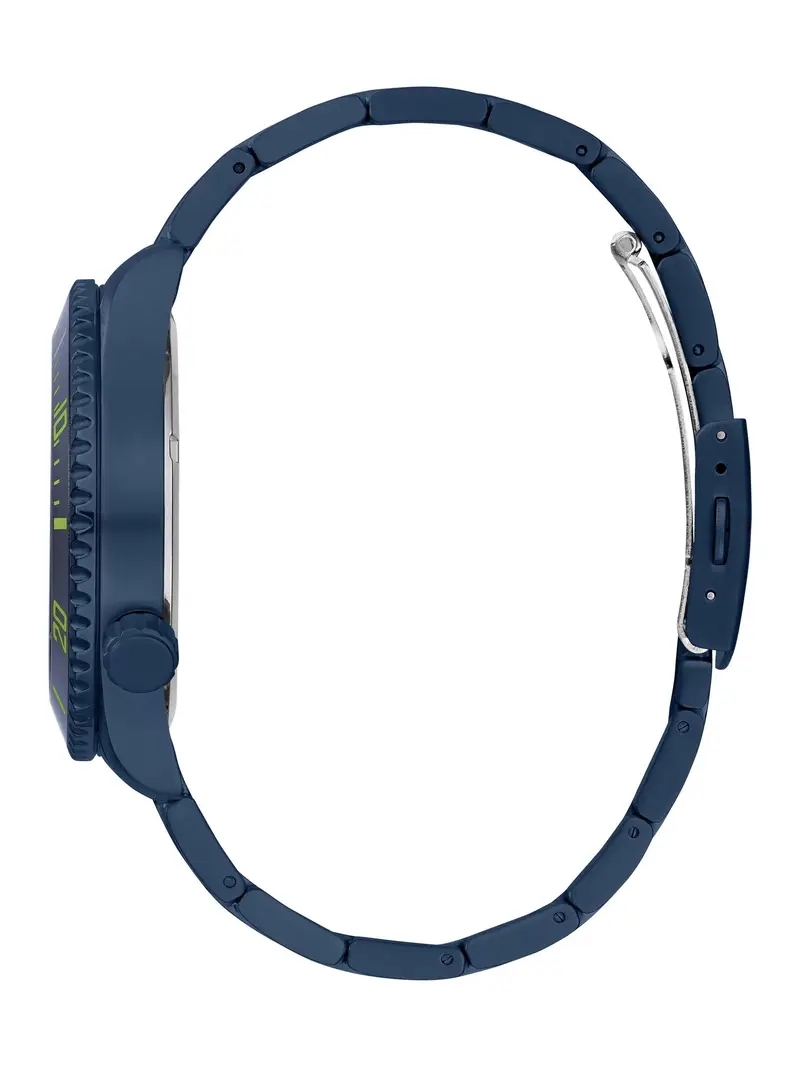 GUESS Orologio analogico ' AXLE ' navy / grigio / verde miniatura 2