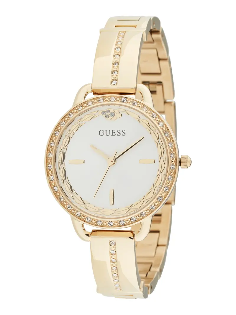 GUESS Orologio analogico 'Bellini'  oro / bianco