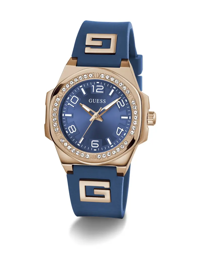 GUESS Orologio analogico blu / oro miniatura 3