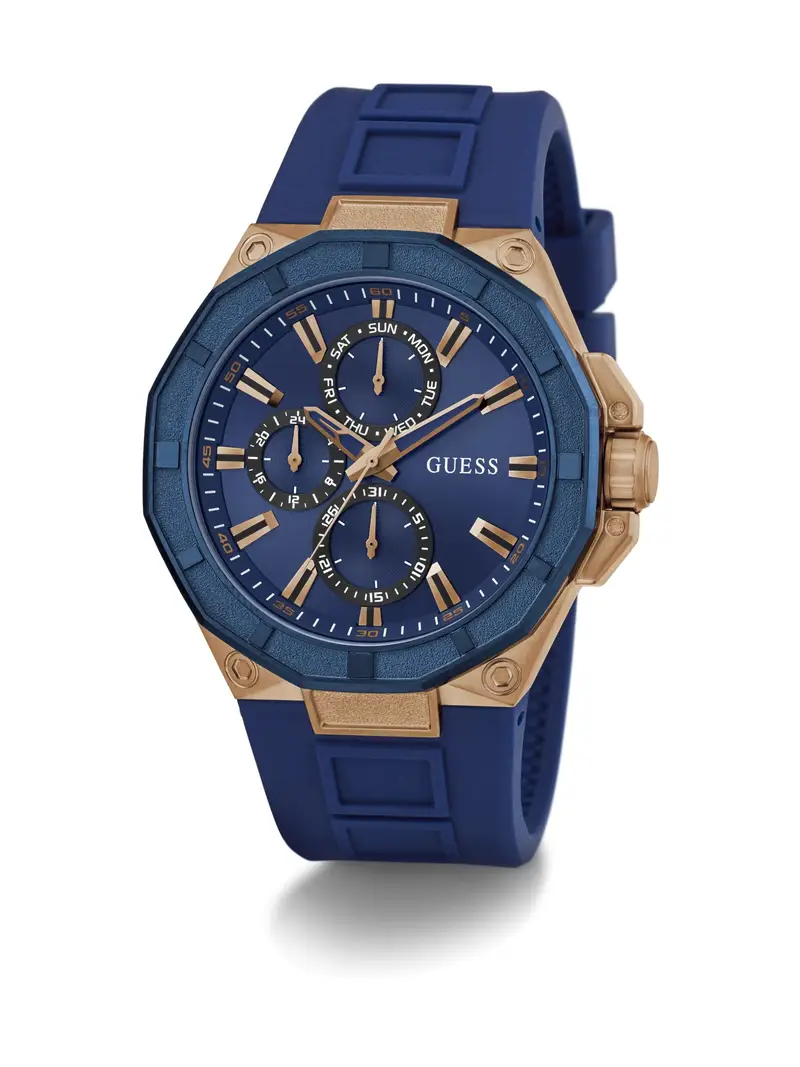 GUESS Orologio analogico blu / oro miniatura 3