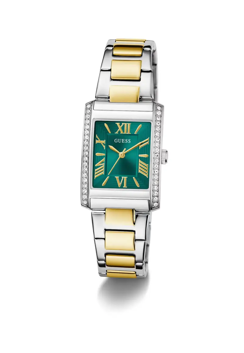 Orologio analogico 'BONNIE' oro / verde scuro / argento