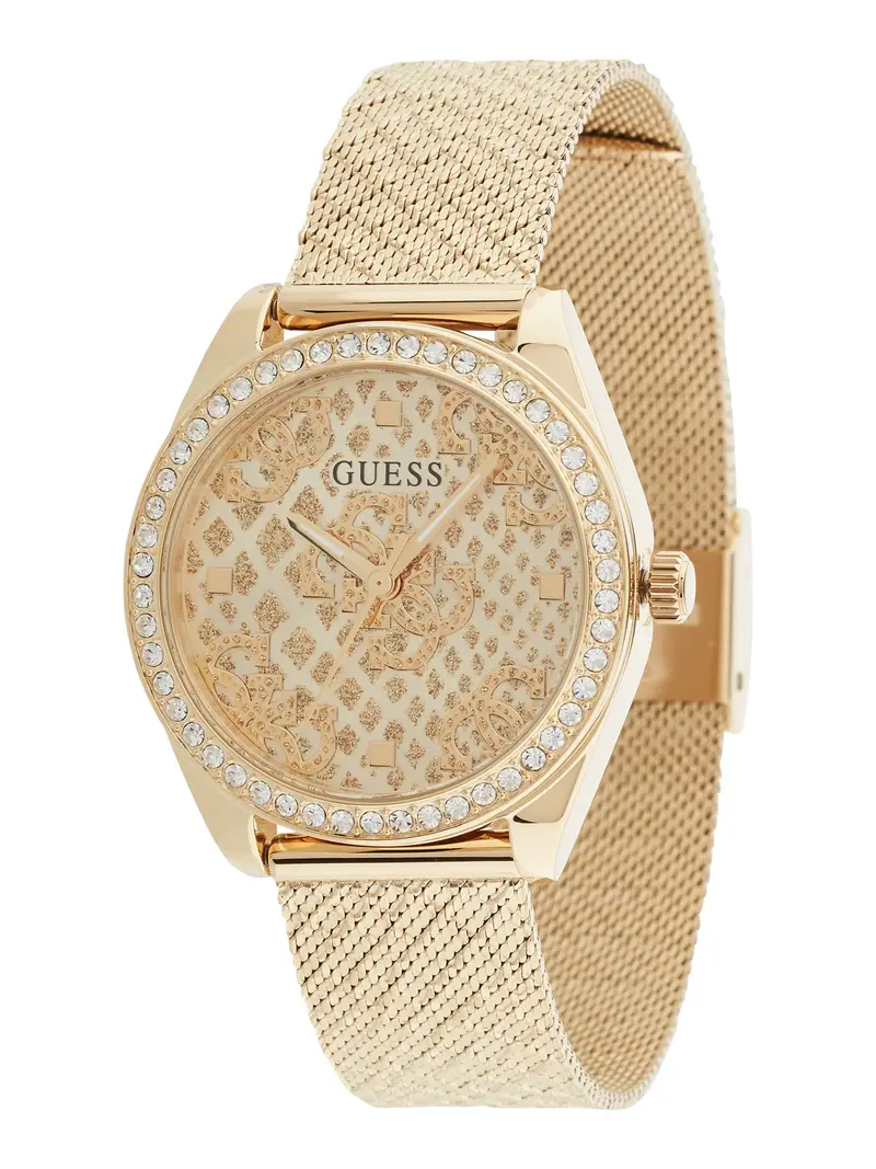 GUESS Orologio analogico champagne / oro / nero