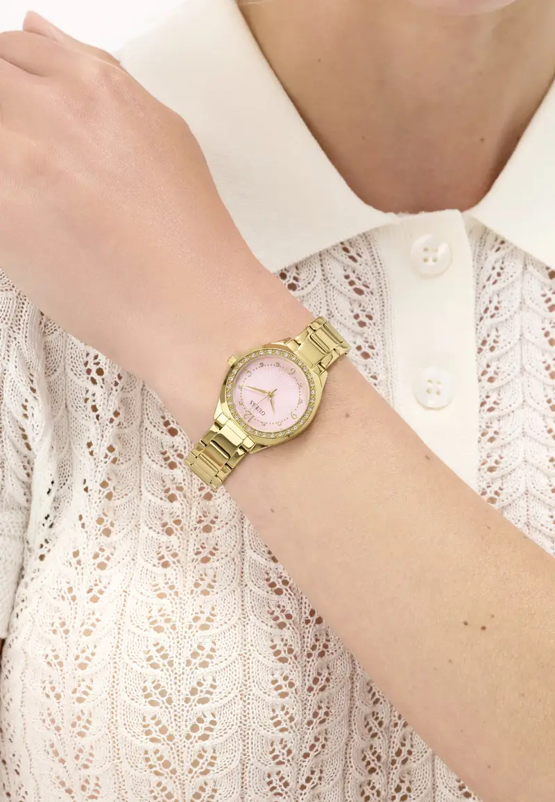 Orologio analogico Charlotte oro / rosa miniatura 3