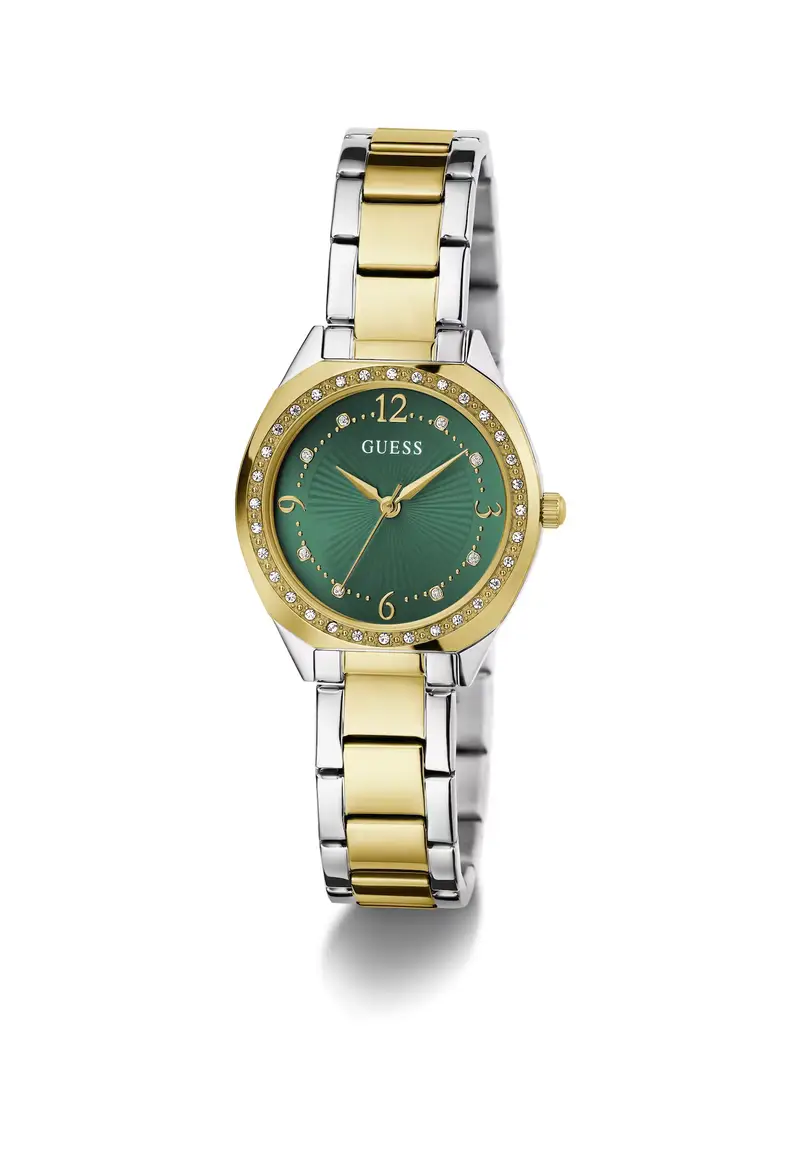 Orologio analogico 'CHARLOTTE' oro / verde / argento