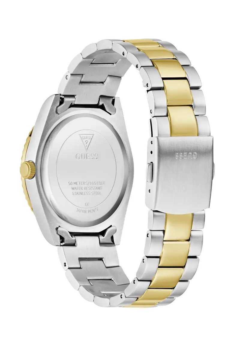 GUESS Orologio analogico 'Connoisseur' oro / verde scuro / argento miniatura 2