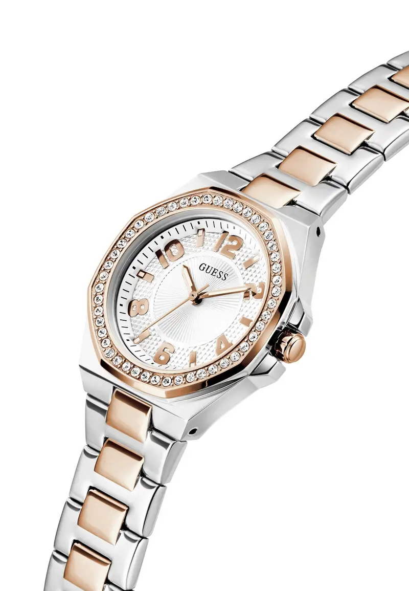 GUESS Orologio analogico 'Contessa' oro rosé / argento miniatura 2