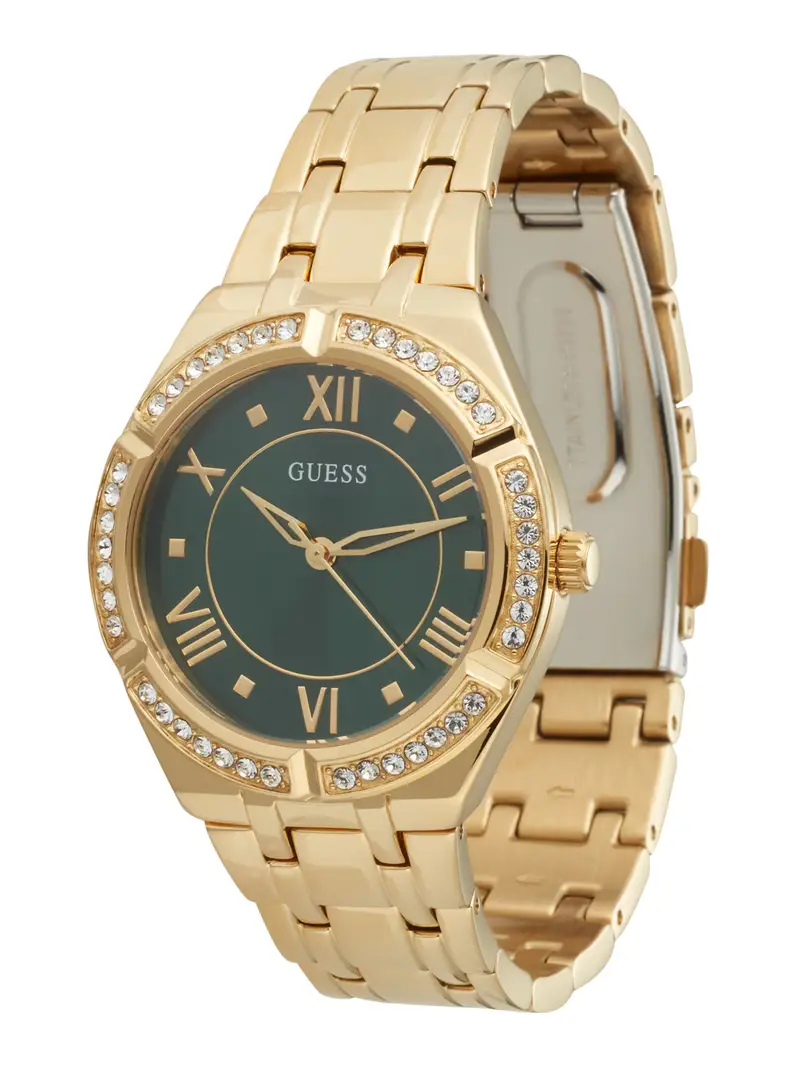 Orologio analogico 'Cosmo' oro / smeraldo miniatura 2