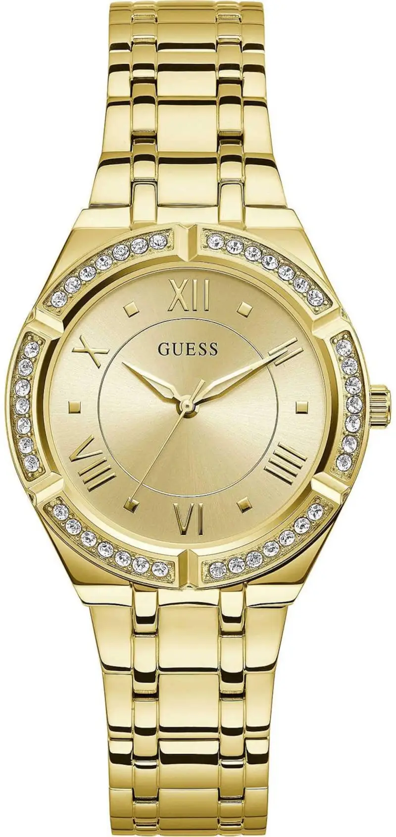 GUESS Orologio analogico 'Cosmo'  oro / trasparente