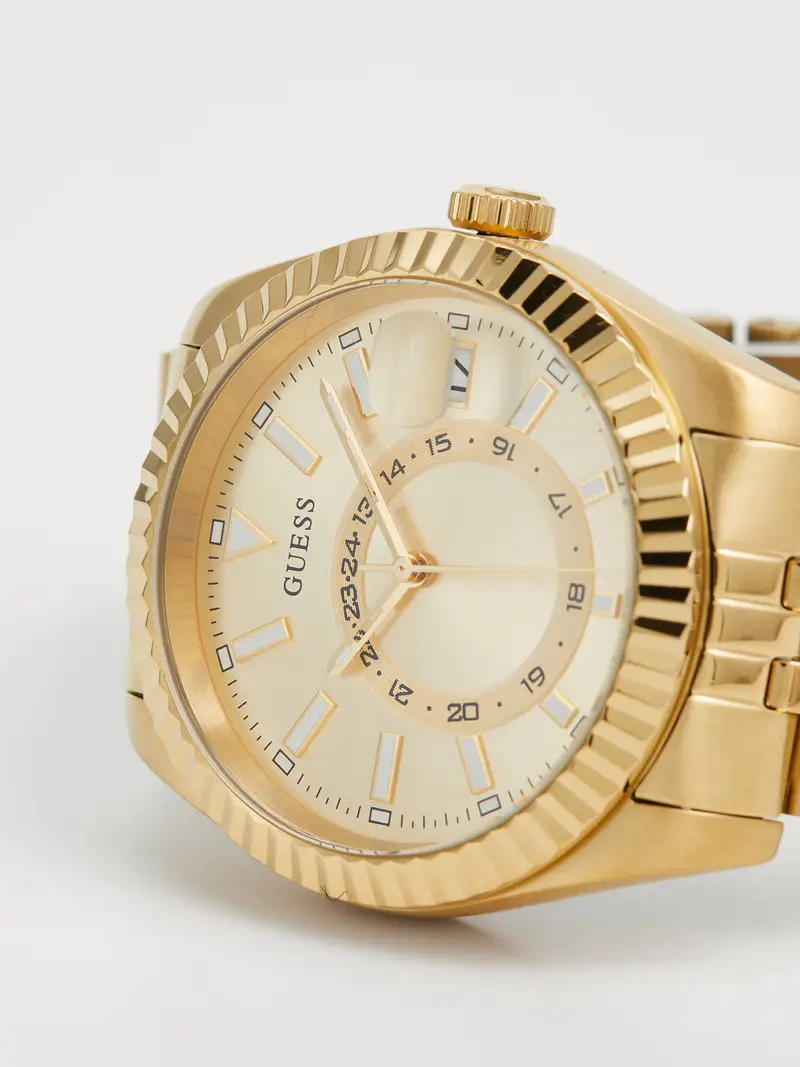 Orologio analogico crema / oro / nero miniatura 3