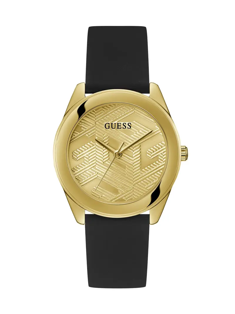 GUESS Orologio analogico 'Cubed'  oro / nero
