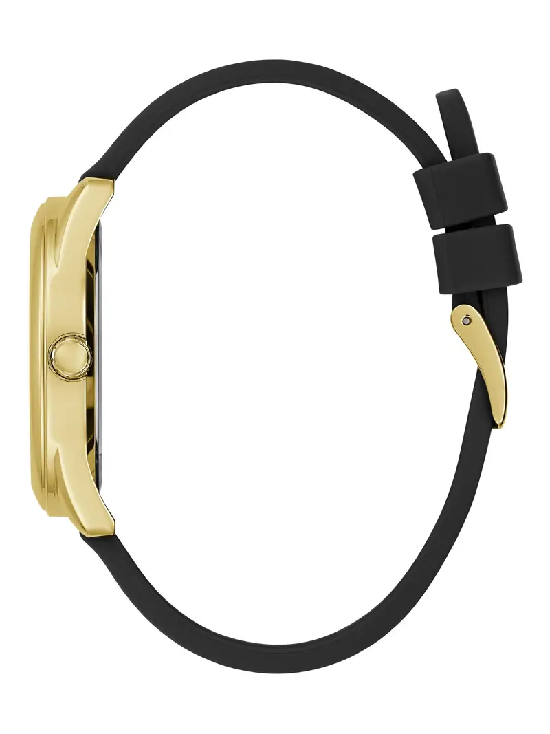 GUESS Orologio analogico 'Cubed' oro / nero miniatura 3