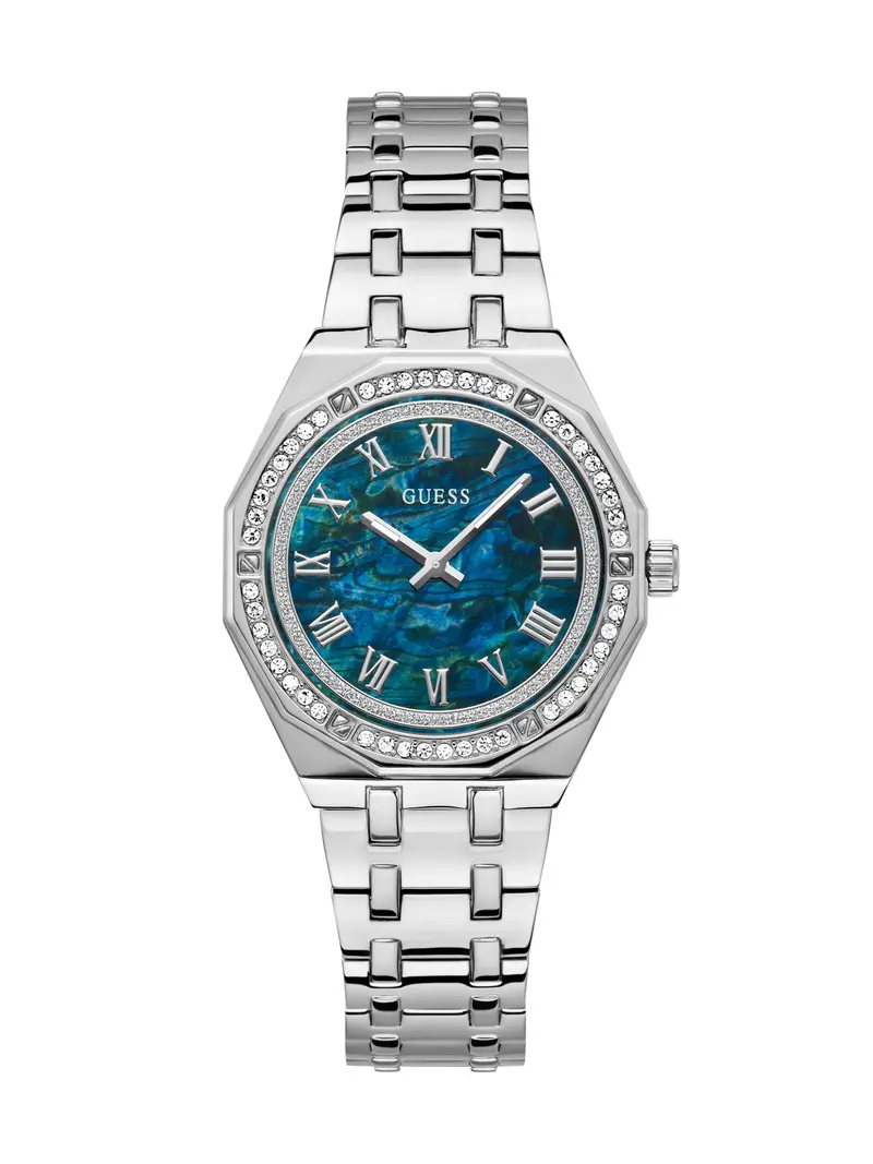 GUESS Orologio analogico 'DESIRE'  turchese / petrolio / argento