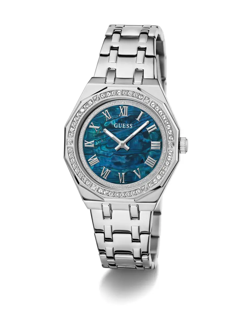 GUESS Orologio analogico 'DESIRE' turchese / petrolio / argento miniatura 3