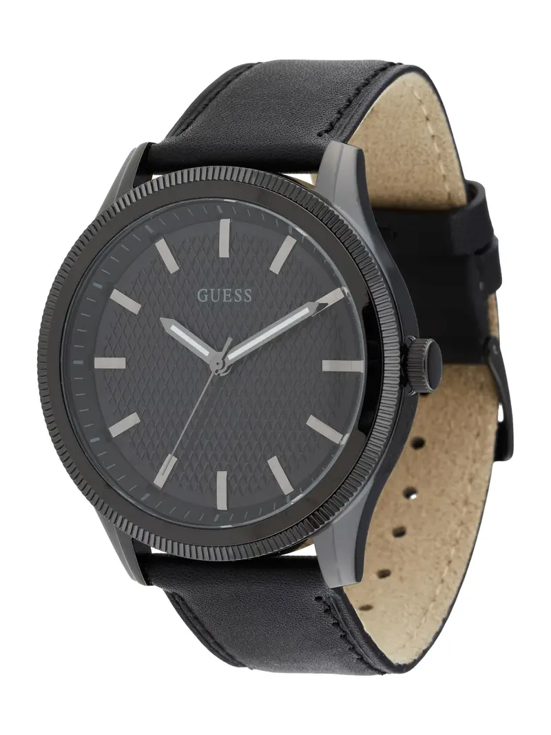 GUESS Orologio analogico 'Dex'  grigio / nero