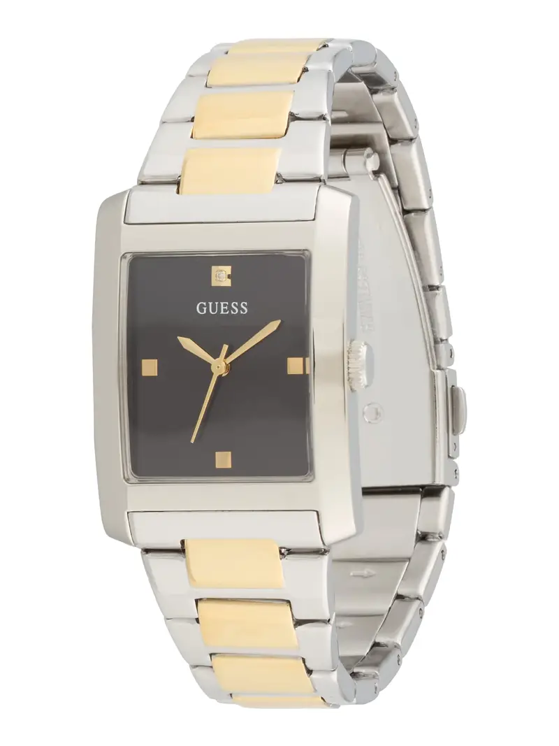 GUESS Orologio analogico 'DRESS'  oro / nero / argento