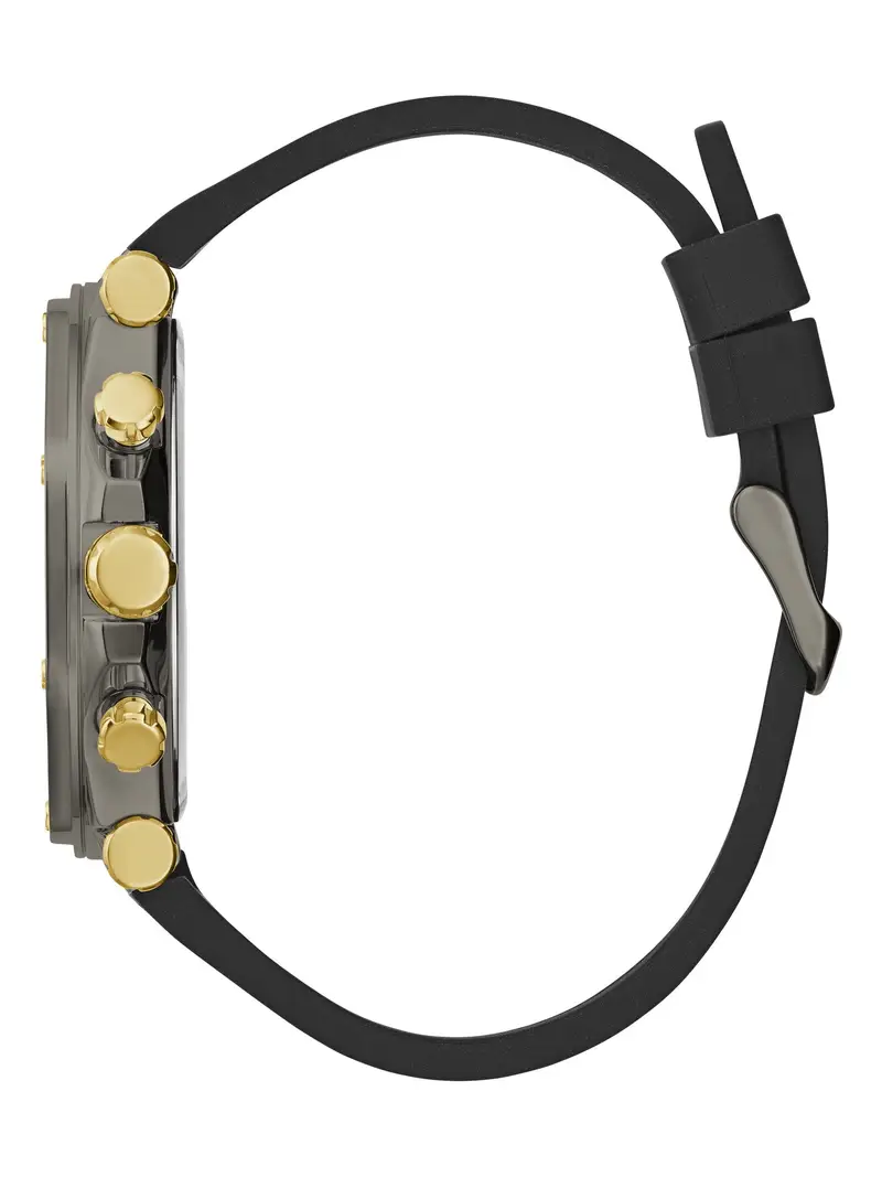 GUESS Orologio analogico 'EDGE ' oro / nero miniatura 2