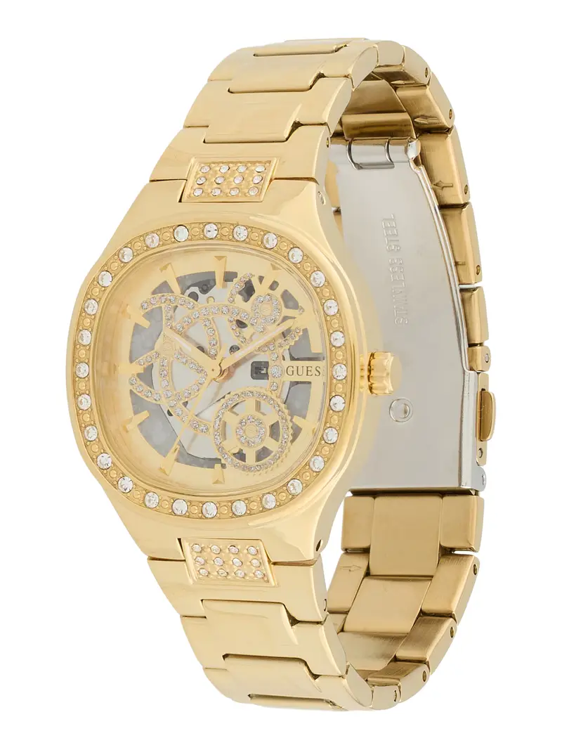 Orologio analogico 'ELECTRA' oro / argento / trasparente